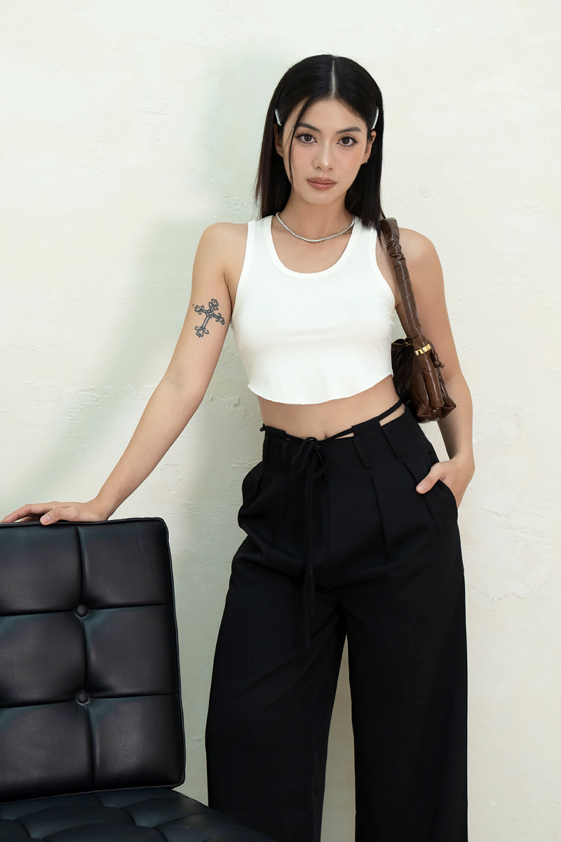 STRING ME ALONG PANTS (BLACK)