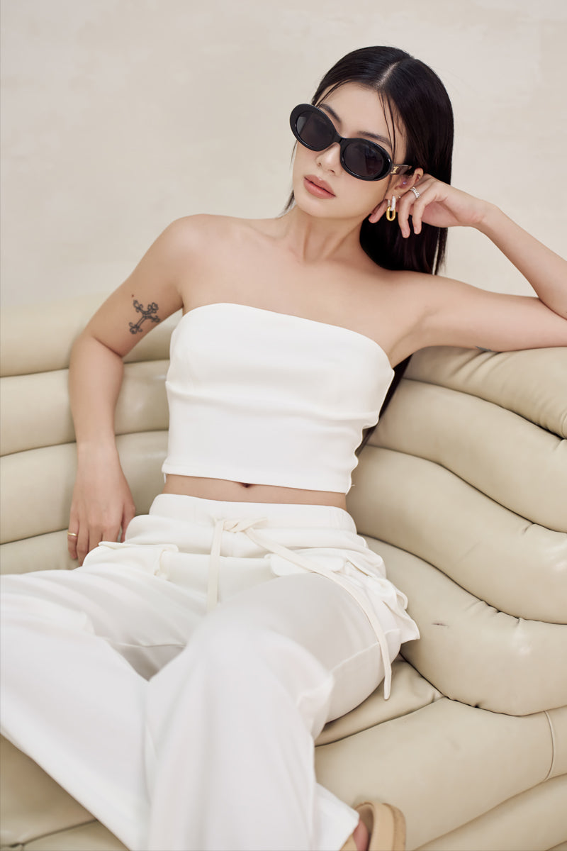 MULTI-POCKET PANTS (WHITE)