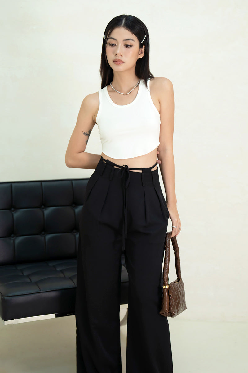 STRING ME ALONG PANTS (BLACK)