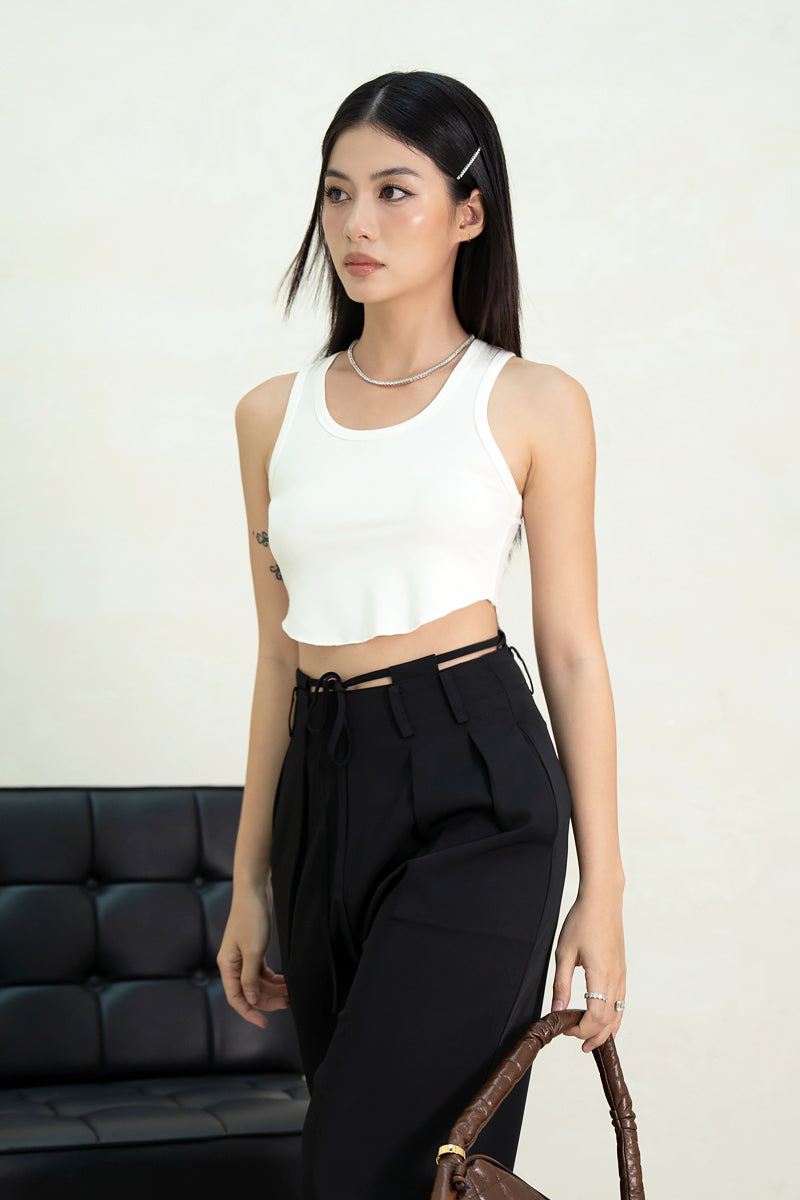 STRING ME ALONG PANTS (BLACK)