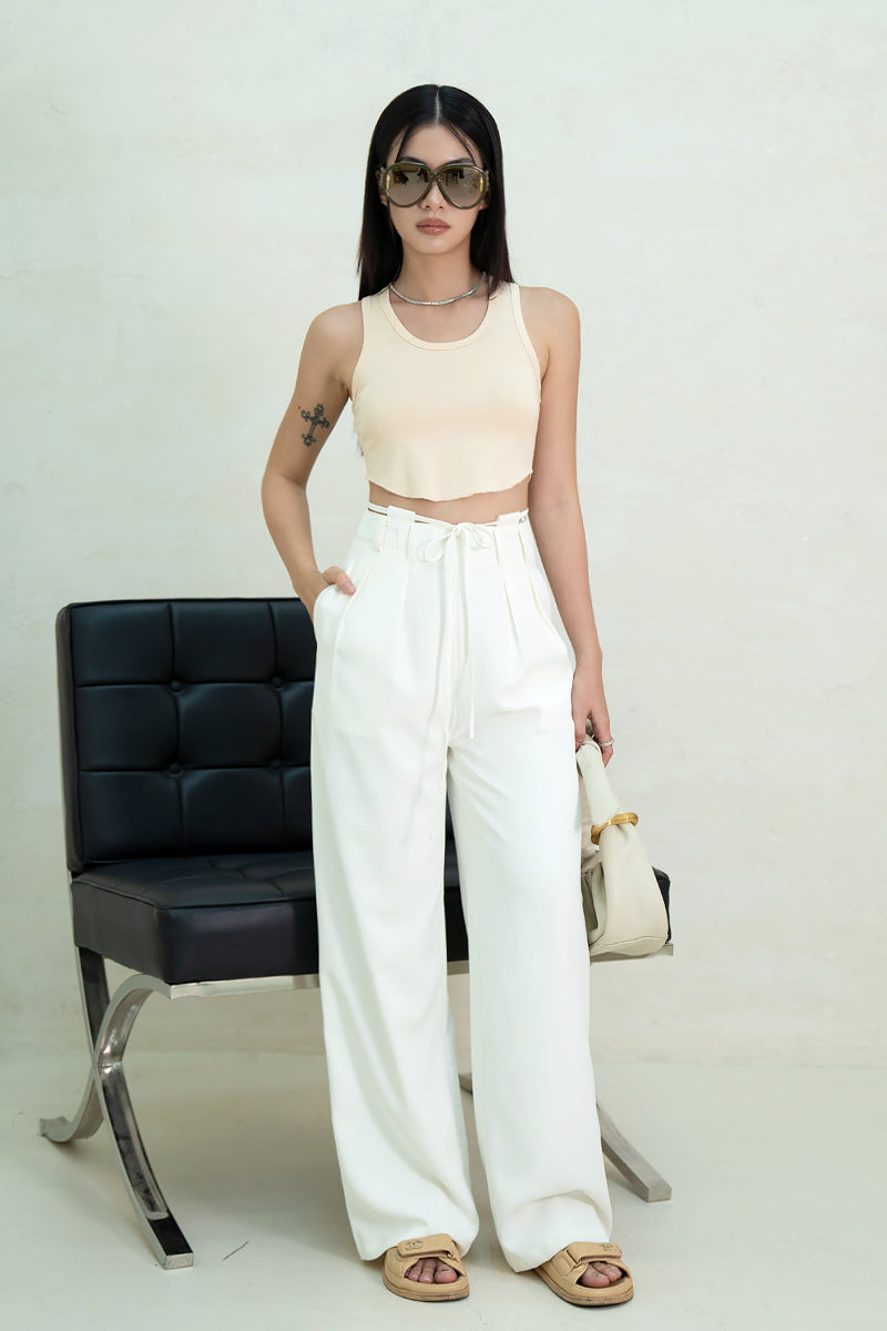 STRING ME ALONG PANTS (WHITE)