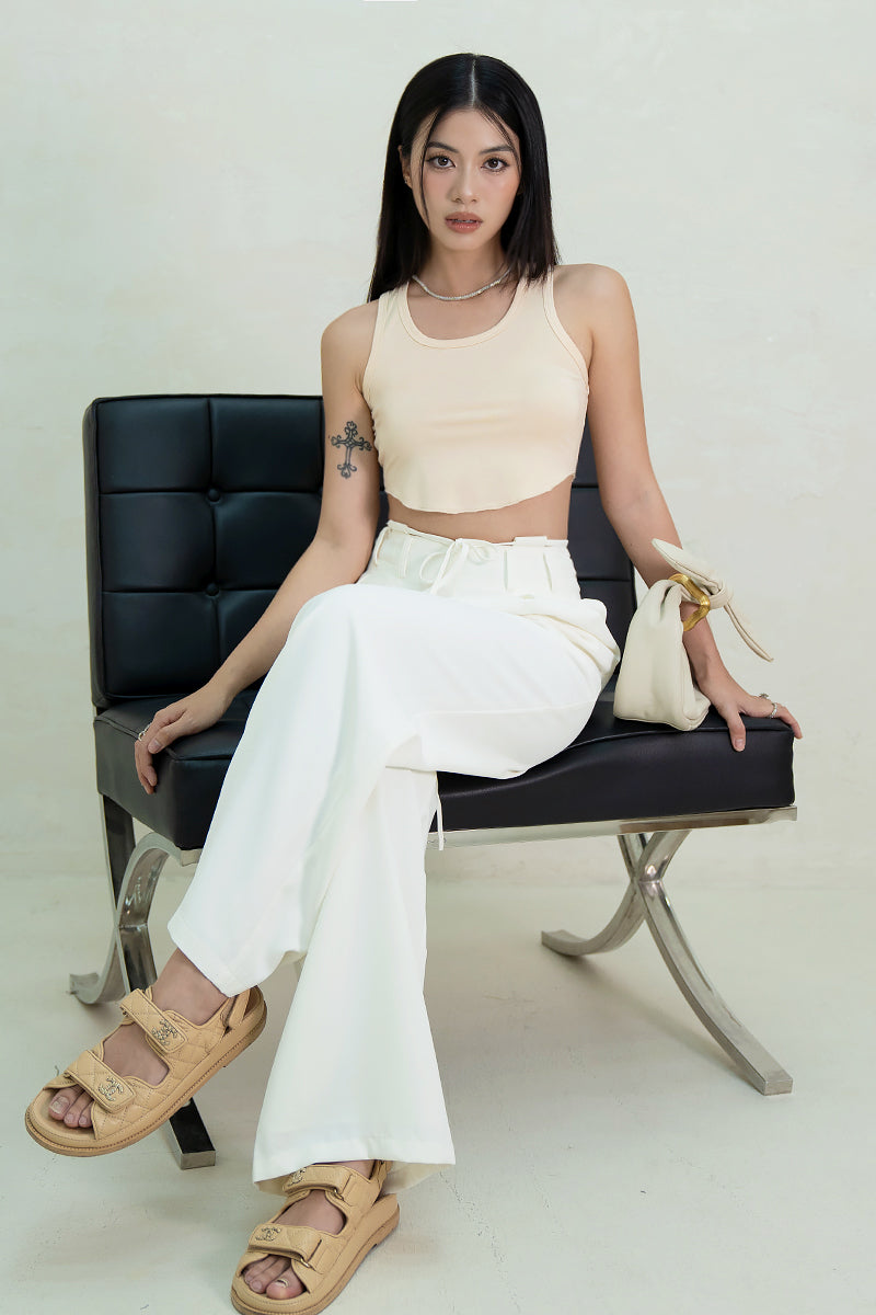 STRING ME ALONG PANTS (WHITE)