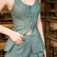 HIGH KEY BIG POCKET SHORTS (SAGE GREEN STRIPE)