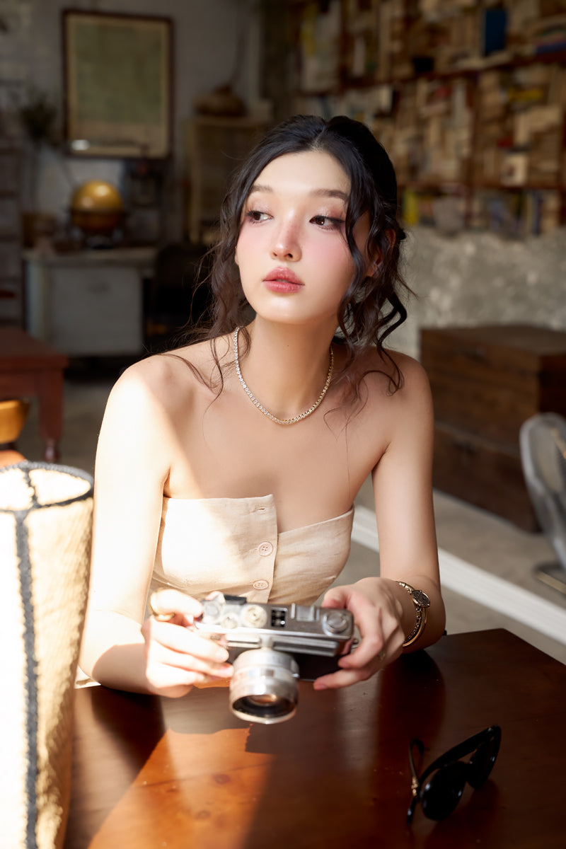 MUTUAL 2-WAY BUTTON TOP (SANDSTONE)