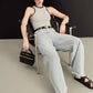 ICONIC WIDE-LEG JEANS (ANTIQUE BLUE DENIM)