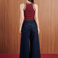 ICONIC WIDE-LEG JEANS (DARK DENIM)