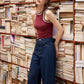 ICONIC WIDE-LEG JEANS (DARK DENIM)