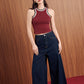 ICONIC WIDE-LEG JEANS (DARK DENIM)