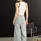 ICONIC WIDE-LEG JEANS (ANTIQUE BLUE DENIM)