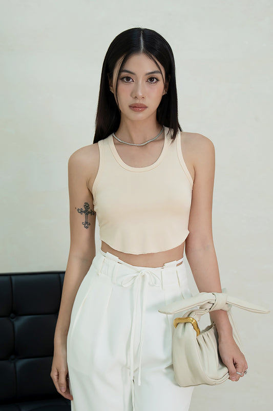 ESSENTIAL BASIC CROP TOP (NUDE)