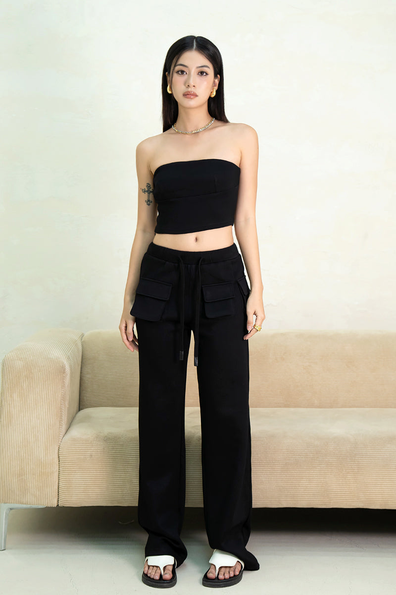 [BACKORDER] OFF-DUTY TUBE TOP (BLACK)