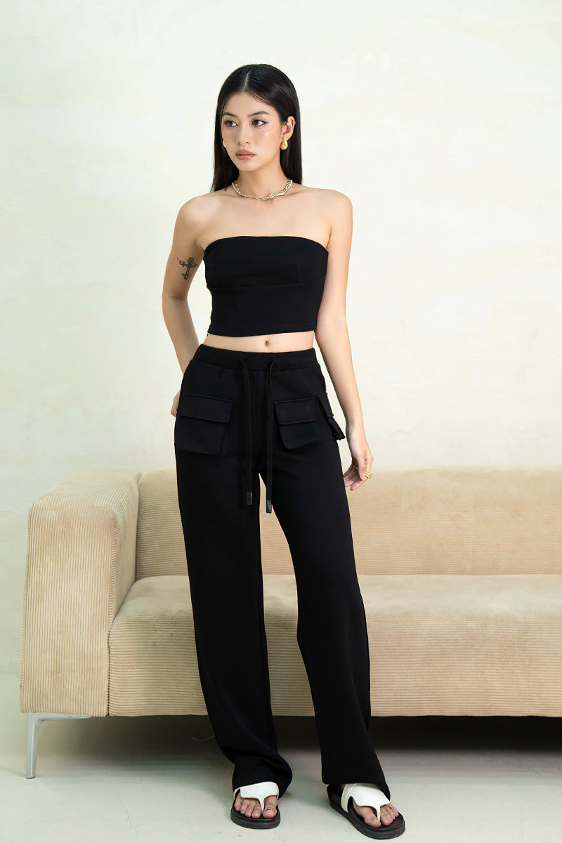 [BACKORDER] OFF-DUTY TUBE TOP (BLACK)