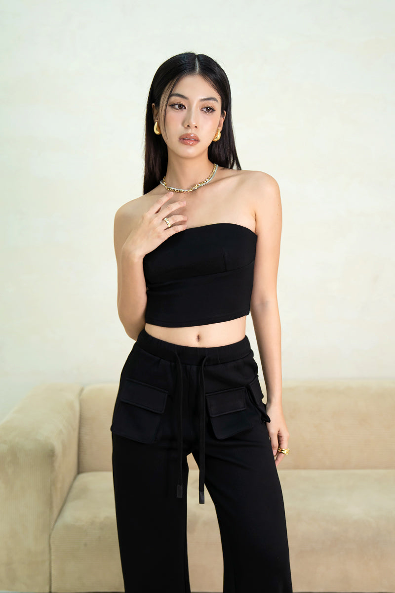 [BACKORDER] OFF-DUTY TUBE TOP (BLACK)