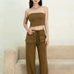 [BACKORDER] OFF-DUTY TUBE TOP (OLIVE BROWN)