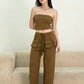 [BACKORDER] MULTI-POCKET PANTS (OLIVE BROWN)