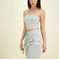 OFF-DUTY TUBE TOP (GREY)