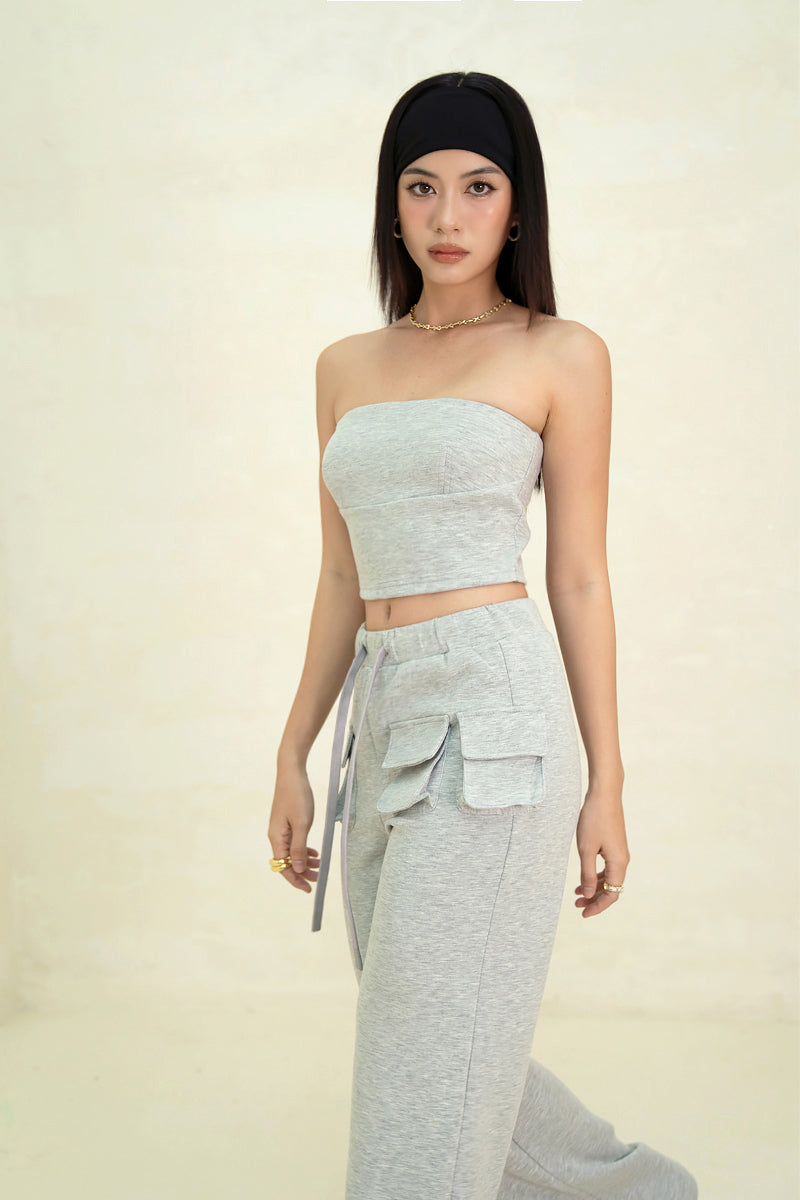 OFF-DUTY TUBE TOP (GREY)