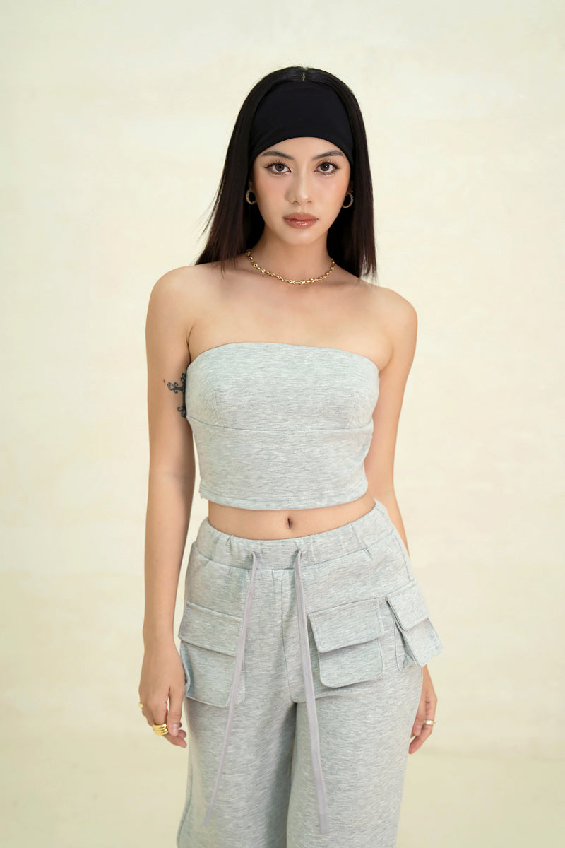 OFF-DUTY TUBE TOP (GREY)