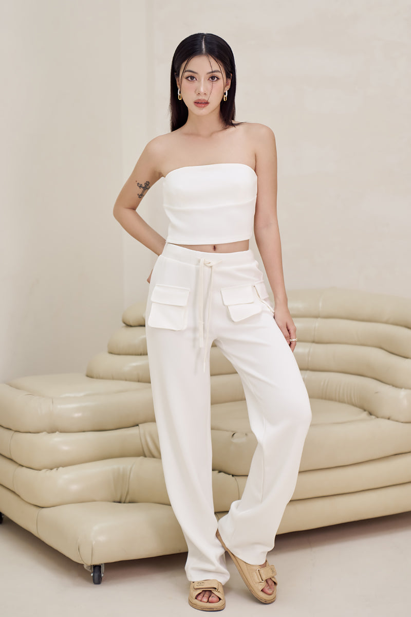 [BACKORDER] OFF-DUTY TUBE TOP (WHITE)