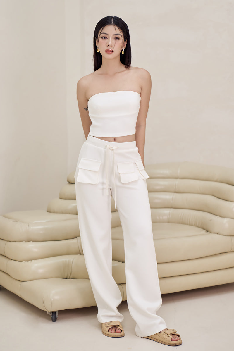 [BACKORDER] OFF-DUTY TUBE TOP (WHITE)